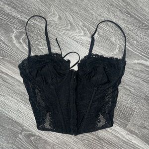 edikted black corset top